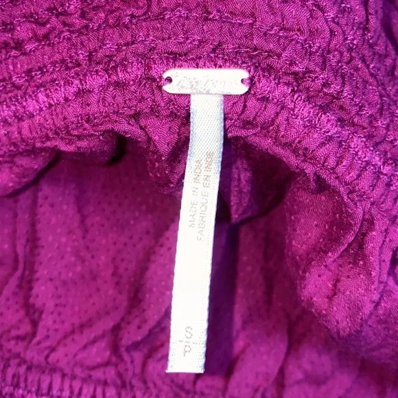 FREE PEOPLE OFF THE SHOULDER TIERED LONG SLEEVE BOHO CHIC BLOUSE - Picture 4 of 4